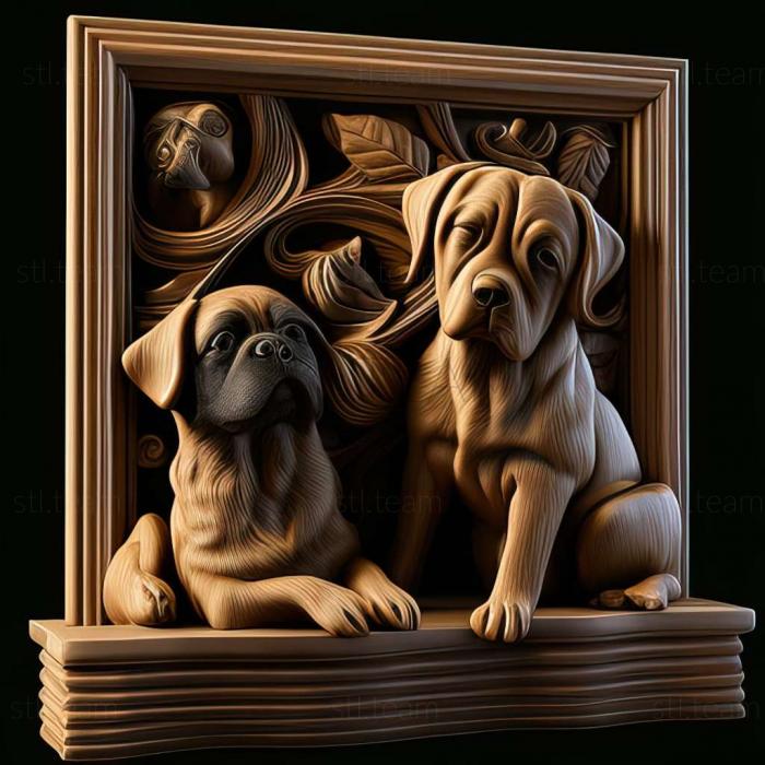 3D model dogs (STL)
